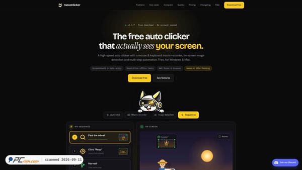 nexoclicker.net screenshot