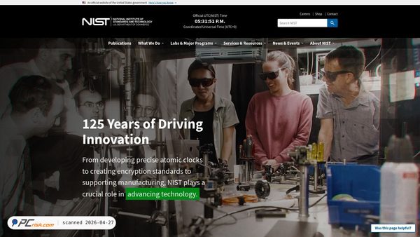 nist.gov screenshot