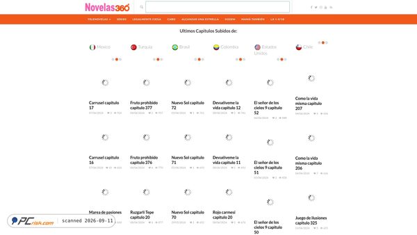 novelas360.com screenshot
