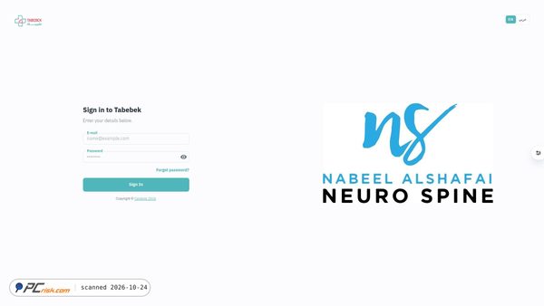 nsneurospine.tabebek.com screenshot