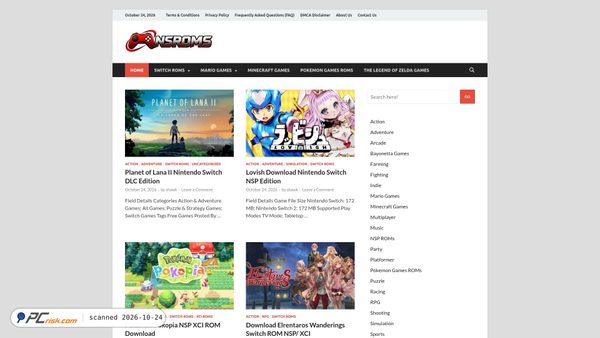nsroms.com screenshot