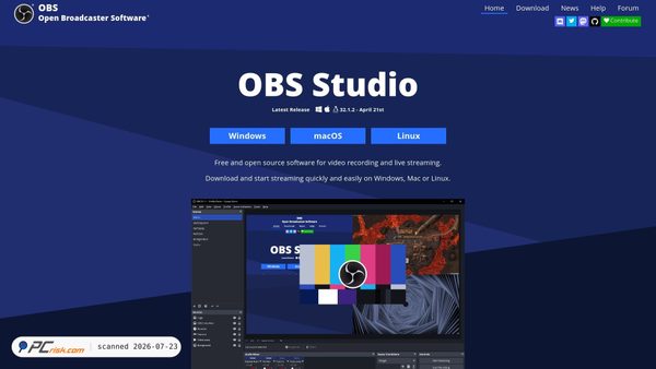 obsproject.com screenshot