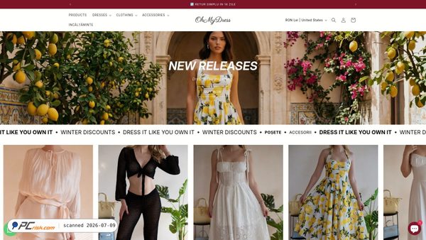 ohmydress.ro screenshot
