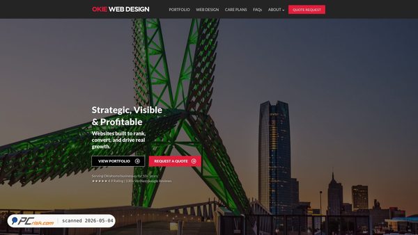 okiewebdesign.com screenshot