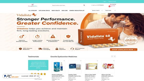 onlinegenericmedicine.com screenshot