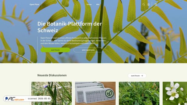 open-flora.ch screenshot
