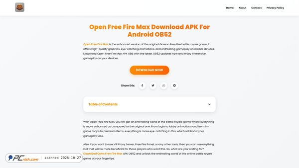openfreefiremax.com screenshot