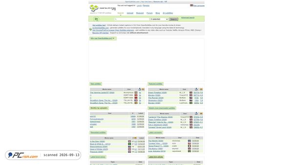 opensubtitles.org screenshot