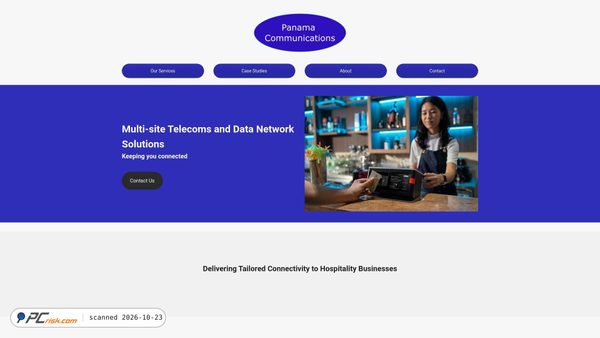 panamacommunications.co.uk screenshot