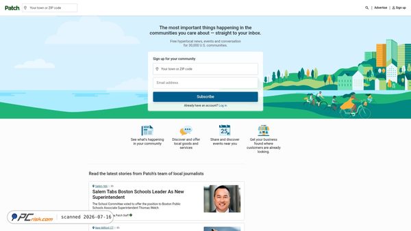 patch.com screenshot