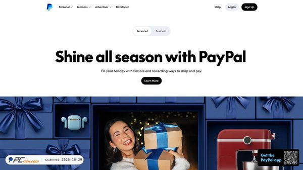 paypal.com screenshot