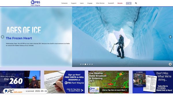 pbsfortwayne.org screenshot