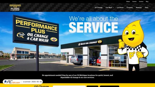 performanceplusoil.com screenshot