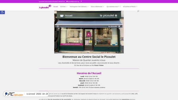 picoulet.centres-sociaux.fr screenshot