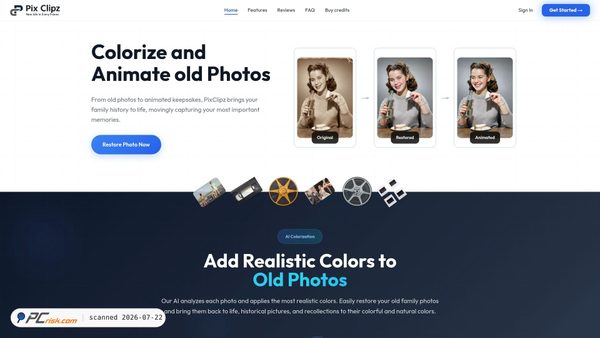 pixclipz.com screenshot