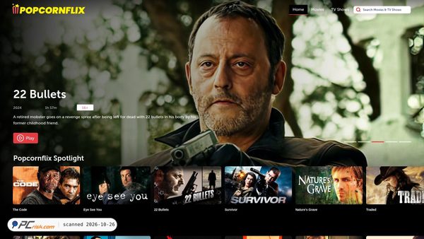 popcornflix.com screenshot