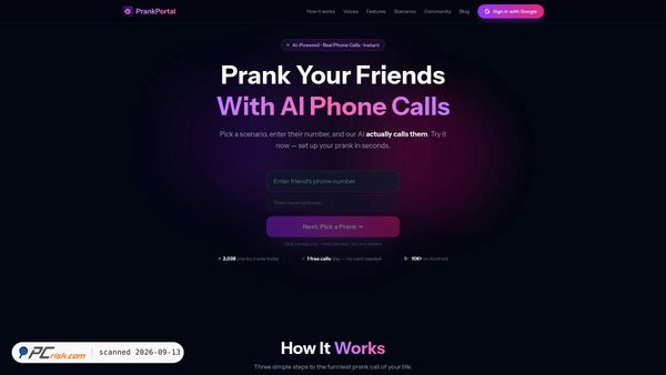 prankportal.com screenshot