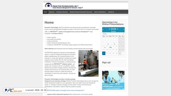 proactivetechnologiesinc.com screenshot