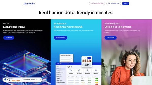 prolific.com screenshot