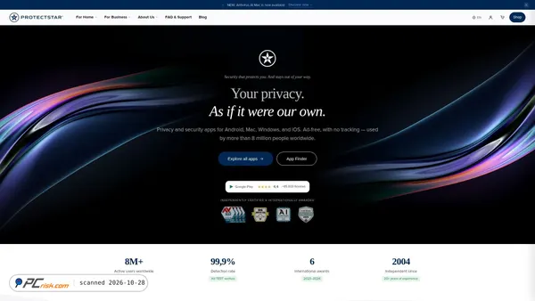 protectstar.com screenshot
