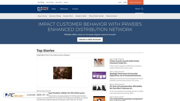 prweb.com screenshot