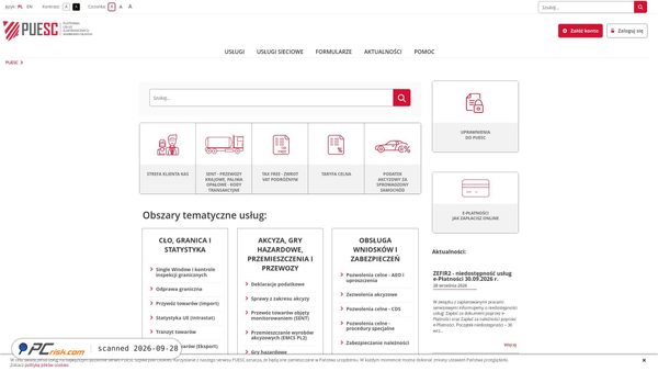 puesc.gov.pl screenshot