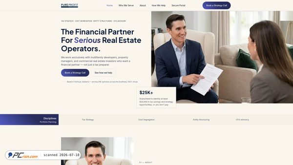 pureprofitadvisors.com screenshot