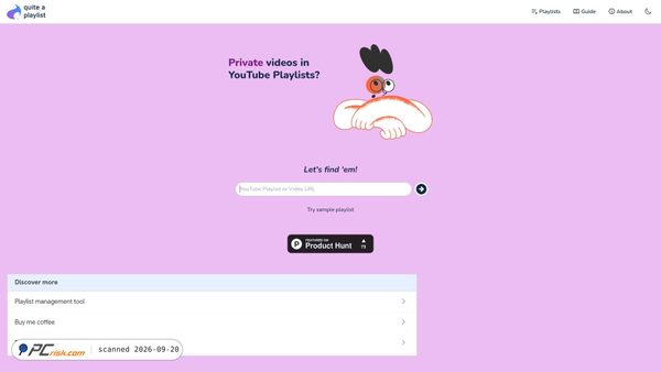 quiteaplaylist.com screenshot