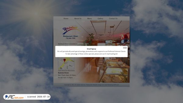 rainbowdiner.net screenshot