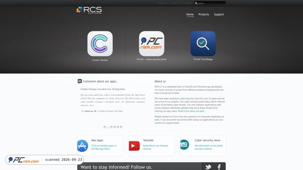 rcs-software.com screenshot