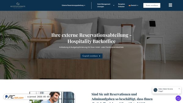 receptionremote.ch screenshot