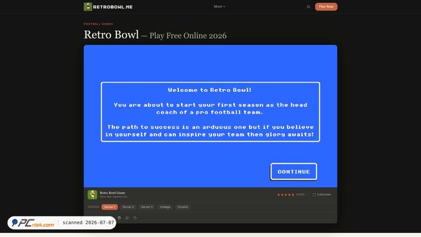 retrobowl.me screenshot