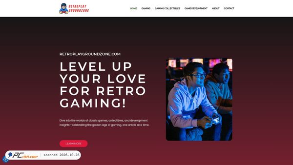 retroplaygroundzone.com screenshot
