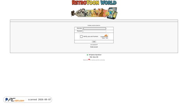 retrotoon.world screenshot