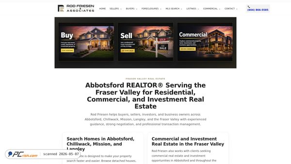 rodfriesen.com screenshot