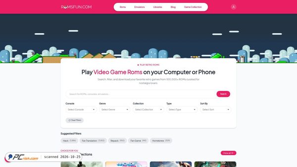 romsfun.com screenshot