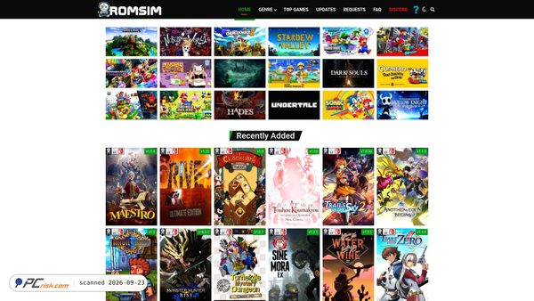 romsim.net screenshot