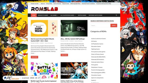 romslab.me screenshot