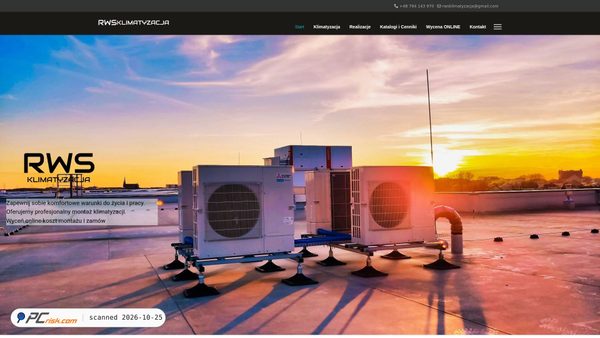 rwsklimatyzacja.pl screenshot