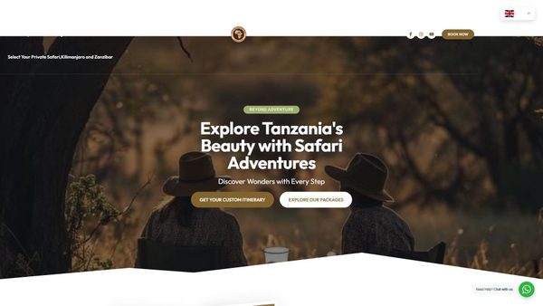 safariadventures.com screenshot