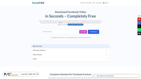 savefbs.com screenshot