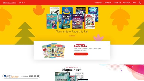 scholastic.com screenshot
