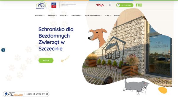schronisko.szczecin.pl screenshot