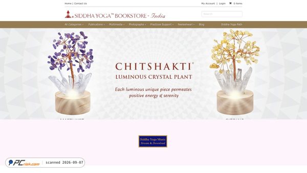 siddhayogabookstore.org.in screenshot