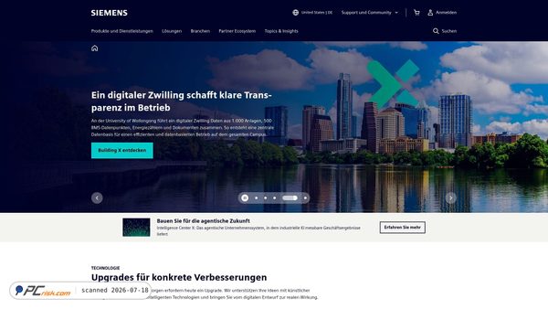 siemens.de screenshot