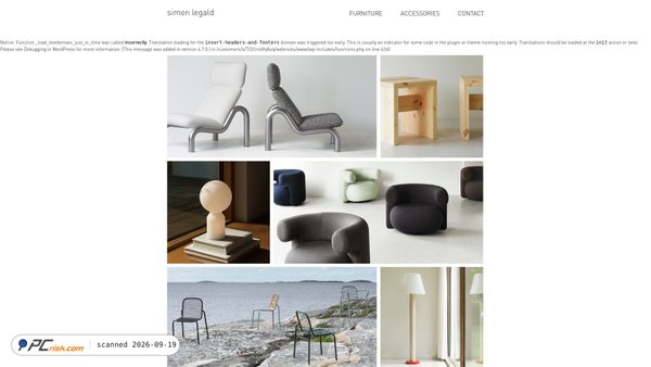 simonlegald.com screenshot