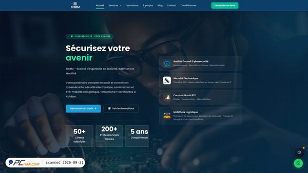 sisbm-ci.com screenshot