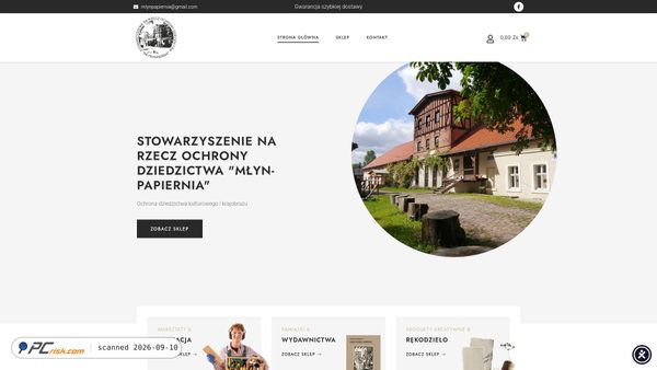 sklep.mlynpapiernia.org.pl screenshot
