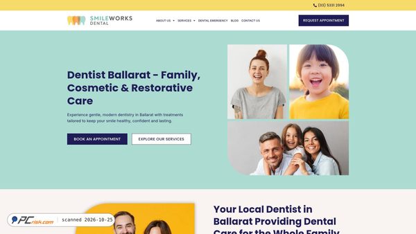 smileworksdentalballarat.com.au screenshot