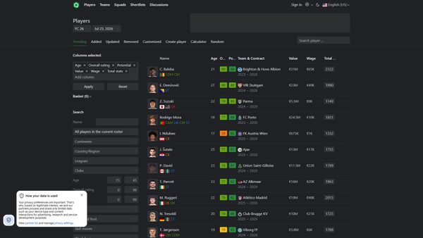 sofifa.com screenshot